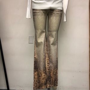 Vintage Roberto Cavalli Animal Print Sparkle Jeans